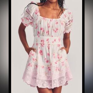 Loveshackfancy Lillium Dress in Cherry Soda size medium